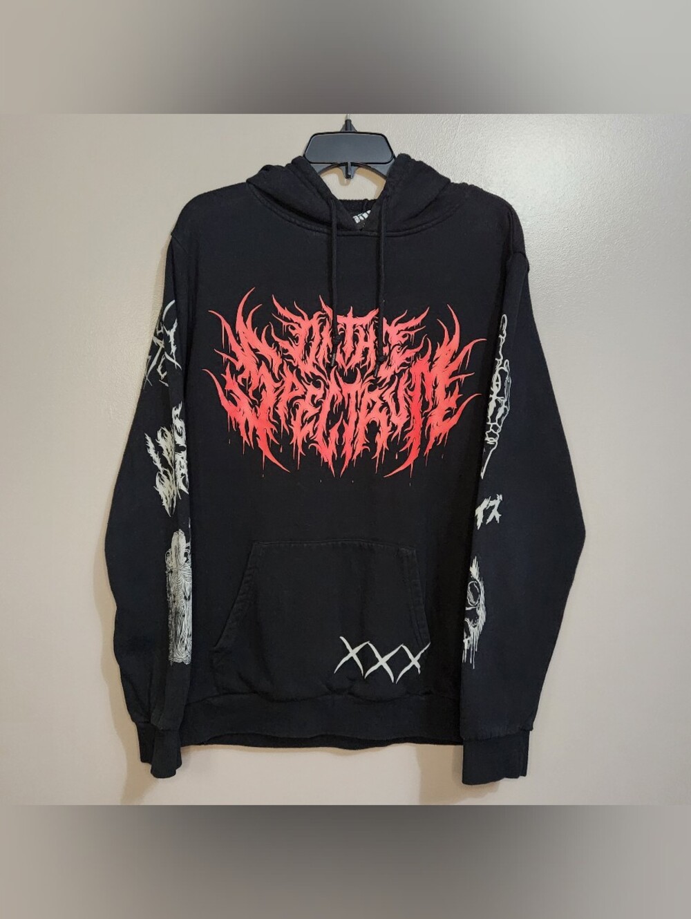The Boys Death Metal On Spectrum Black Hoodie Size Large